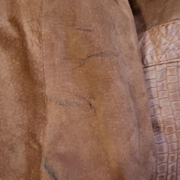 𝅺Vintage Avanti Genuine Pig Suede Pig Nappa Brown Jacket Size Large Brown Lined - Picture 5 of 9